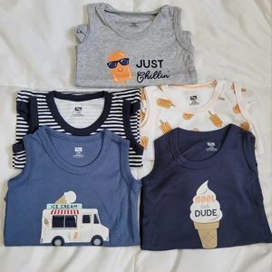 NWOT Hudson Baby ice cream tank onesies